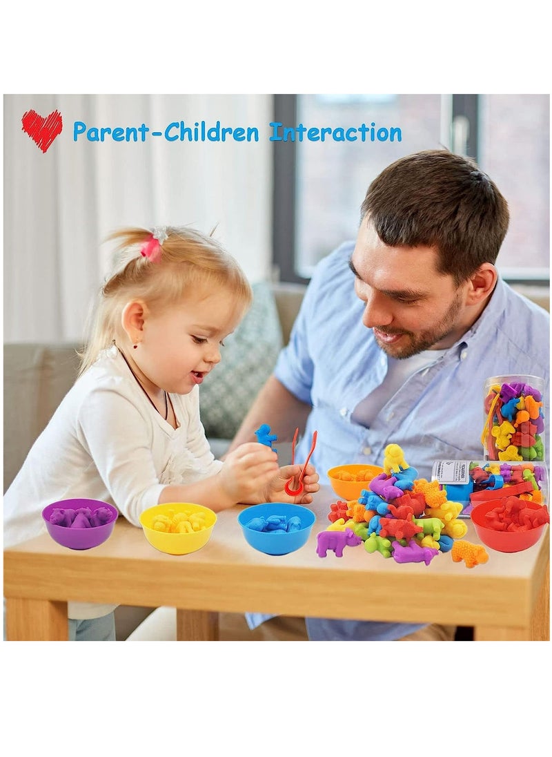YelaJoy - Counting Matching Game, Sorting Toys with Sorting Cups, Color Classification and Sensory Training Preschool Educational Learning Toys Set Gift for Toddlers Kids Boys Girls Ages 3+ (Transport) - Image 1
