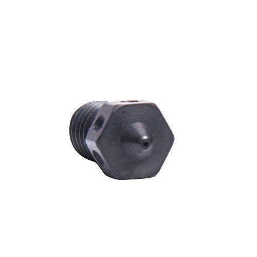 POLISI3D 4pcs Hardened Steel Nozzles V6 Nozzle 0.4mm Compatible with V6 Hotend Prusa i3 MK3 MK3S Prusa mini Anycubic Mega 3D Printer Printing PEI PEEK or Carbon Fiber Filament (4x0.4mm) - Image 2
