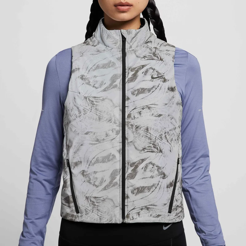 Nike Grey Women's Swift Therma-FIT ADV Reflective Running Vest for Women | Best Price UAE