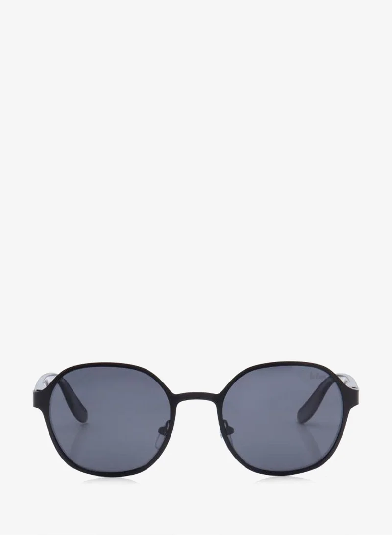 Lee Cooper Polarized Sunglasses Matte Black Frame Grey Mirror Lens 51mm  - LC1211C01