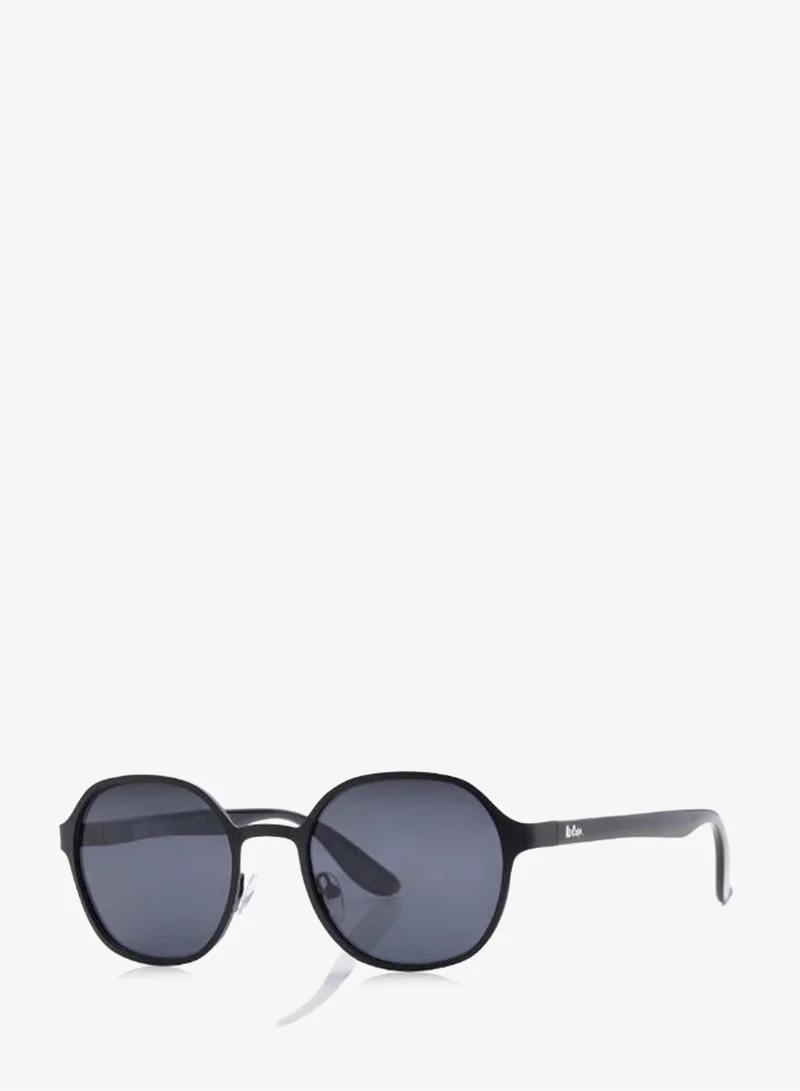Lee Cooper Polarized Sunglasses Matte Black Frame Grey Mirror Lens 51mm  - LC1211C01