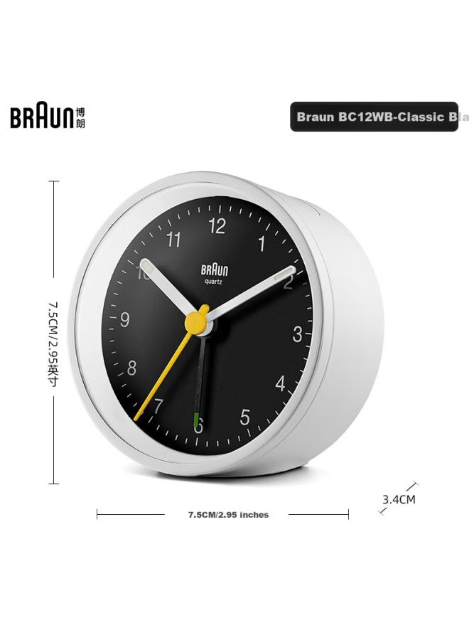 Braun German Brand Imported Mini Alarm Clock, Compact With Loud Volume, Powerful Awakening For Students, One-on Sleep Inducer, Night Light, Bedroom Bedside, Gift For Friends' Birthday And New Year Present - Image 1