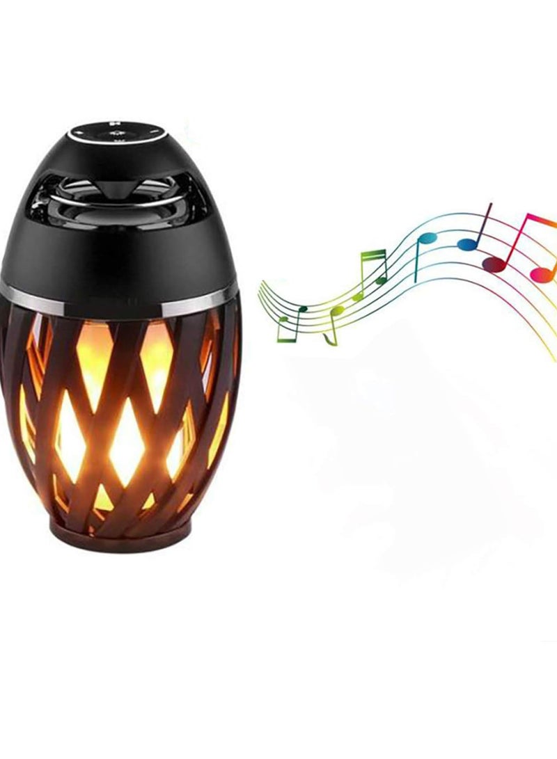 GGOOT Led Flame Lamp&Speakers, Torch Atmosphere Bluetooth Speakers, Outdoor Stereo Speaker with HD Audio&Enhanced Bass, LED Flickers Lights BT4.2 for iPhone/iPad/Android - Image 1