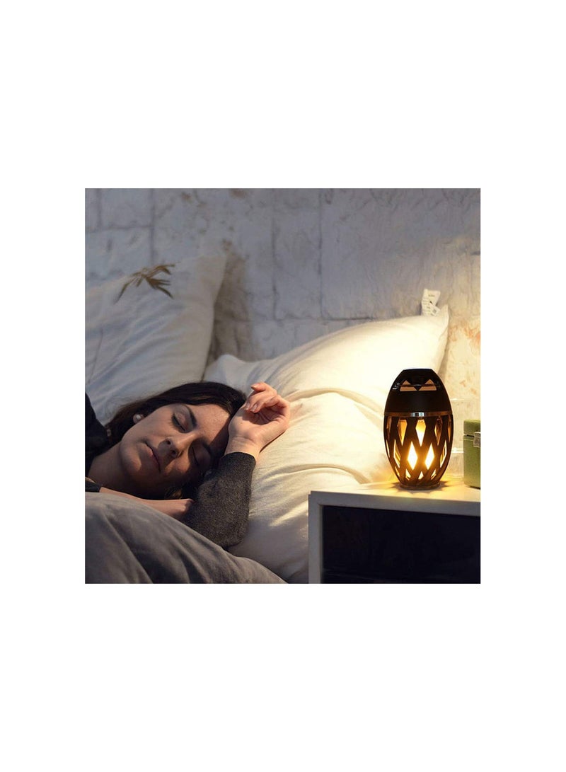 GGOOT Led Flame Lamp&Speakers, Torch Atmosphere Bluetooth Speakers, Outdoor Stereo Speaker with HD Audio&Enhanced Bass, LED Flickers Lights BT4.2 for iPhone/iPad/Android - Image 4