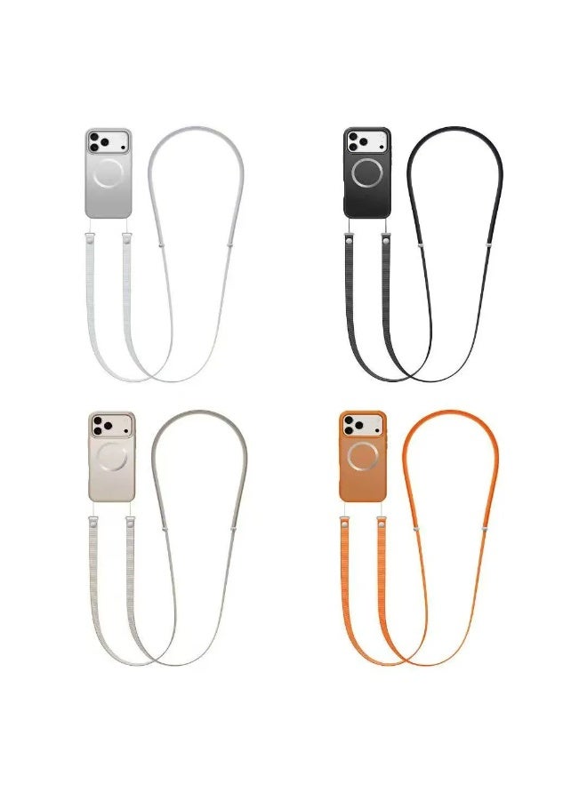 MOCOM Newest Design 1:1 Crossbody Strap for iPhone 17/17 Pro Max – Premium Cosmic Orange Adjustable Phone Lanyard, Anti-Drop Universal Cellphone Shoulder Strap, Hands-Free Wearable Phone Holder for Travel, Work, Outdoor Activities, Secure & Stylish Fashion Accessory - Image 5