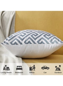 6 pcs Set 45*45cm Square Decorative Throw Pillow Covers Soft Canvas Outdoor Cushion Covers Cotton Cushion Cases,Grey - pzsku/Z3DBF5B90C06416B43BE4Z/45/_/1712312060/781af4ae-9e39-47cc-a008-095b48b74622