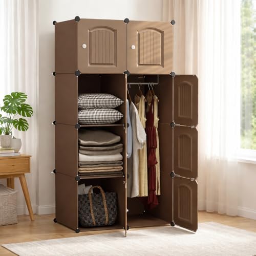 SNKR ESSENTIALS Plastic Wardrobe for Kids Clothes – Durable, Easy to Use Anti-Skid & Non-Slip Effective Professional Collapsible Wardrobe, Storage Cabinet with Suitable - Image 1