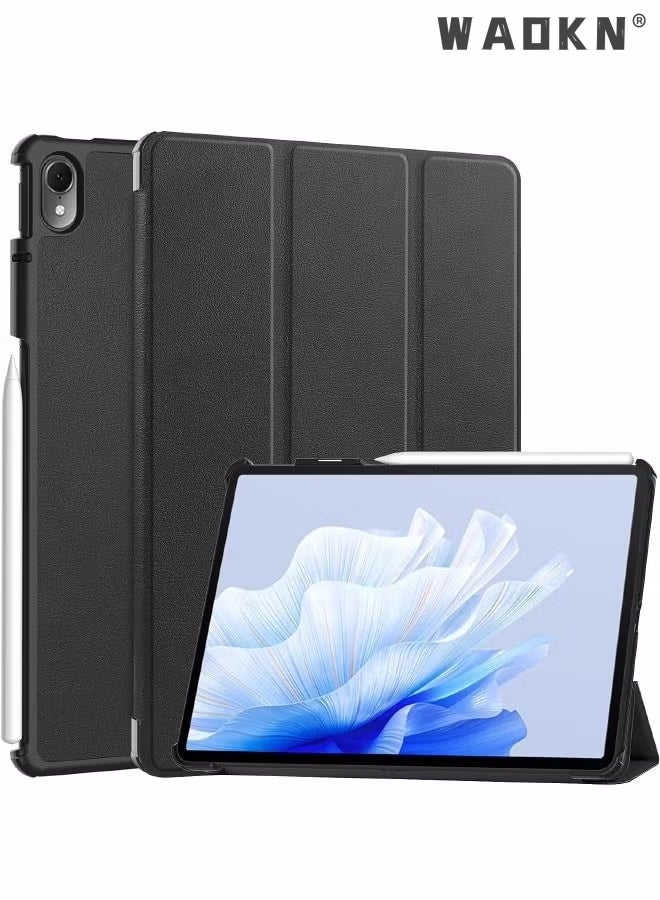 Raxoom For Huawei Matepad Air 11.5 inch Case, Tri-Fold Smart Tablet Case, Multi- Viewing Angles Stand Hard Shell Folio Case Cover with Auto Wake Sleep for Huawei Matepad Air 2023 Black - Image 1