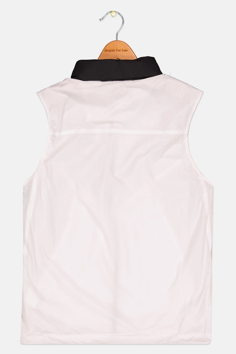 SKECHERS Kids Boy Sportswear Fit Sleeveless Training Vest Jacket, White  - Image 2