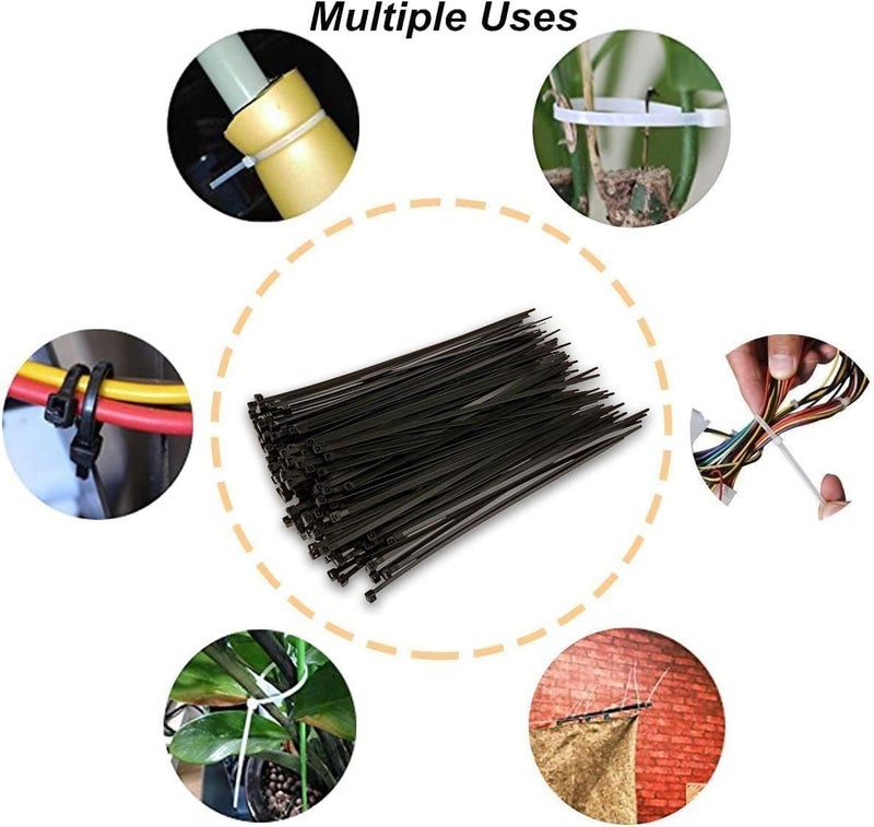 Nylon Cable Ties 2.5x150mm 100pcs Black Fireproof - Image 2