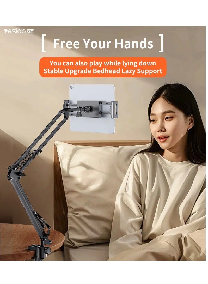 Yesido C296 360 Free Adjustment Multi-directional Folding Shaft Phone Holder Desktop Lazy Man Stand - Image 3