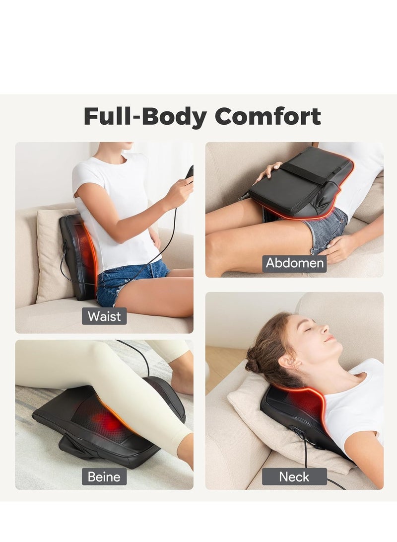ROTAI Massager Electric Massage Pillow Vibration Cushion, 16 3D Head Deep Shiatsu Kneading for Muscle Pain, Body Shoulder Neck Leg Heated Massage Home Office Use - Image 3