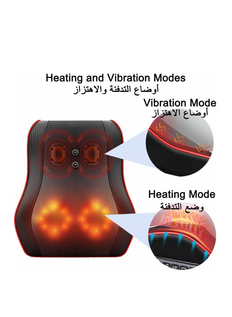 ROTAI Massager Electric Massage Pillow Vibration Cushion, 16 3D Head Deep Shiatsu Kneading for Muscle Pain, Body Shoulder Neck Leg Heated Massage Home Office Use - Image 5