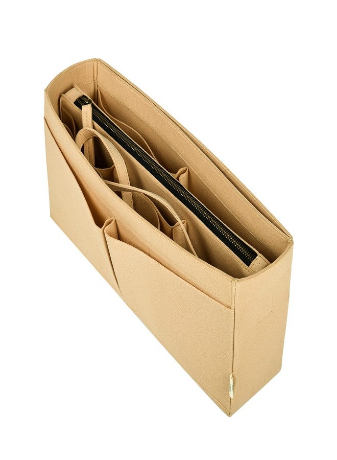 OON Purse Organizer, Felt Bag Organizer Purse Organizer Insert For LV Speedy, Neverfull, Graceful, Neverfull,Tote, Handbag,Shaper (Slender Large, Beige) - Image 1