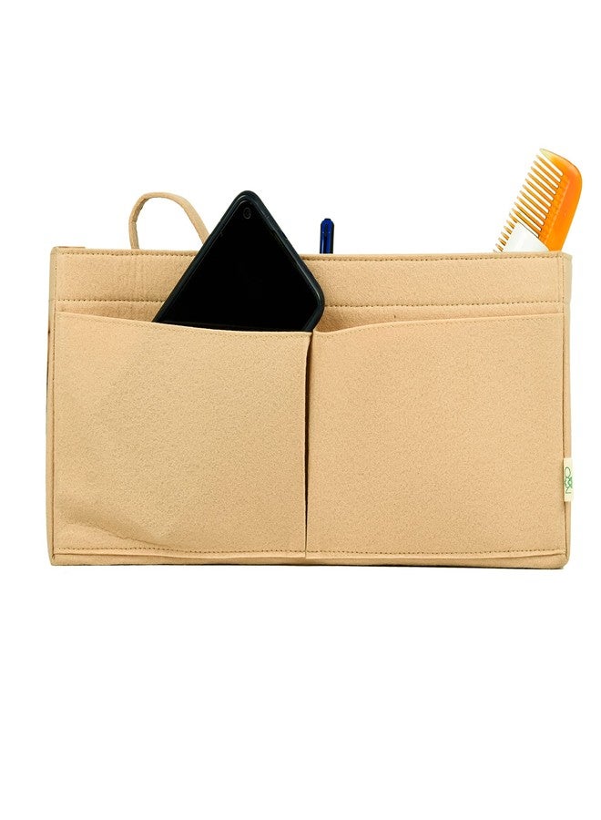 OON Purse Organizer, Felt Bag Organizer Purse Organizer Insert For LV Speedy, Neverfull, Graceful, Neverfull,Tote, Handbag,Shaper (Slender Large, Beige) - Image 4