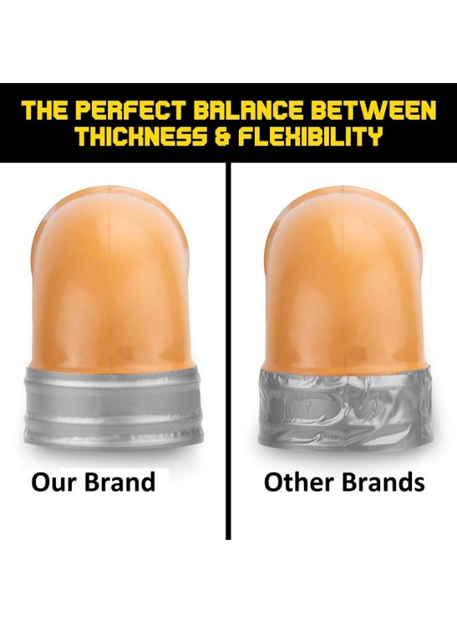 شريط لاصق فضي 40 م * 5 سم، قوي مقاوم للماء للترقيع والختم وتامين الكابلات والملصقات، شديد التحمل للاستخدام الداخلي والخارجي، لا يترك بقايا ويسهل ازالته باليد - Image 3