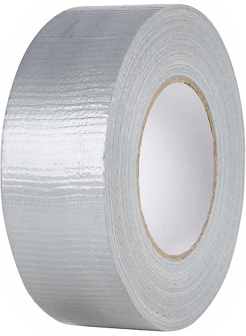 شريط لاصق فضي 40 م * 5 سم، قوي مقاوم للماء للترقيع والختم وتامين الكابلات والملصقات، شديد التحمل للاستخدام الداخلي والخارجي، لا يترك بقايا ويسهل ازالته باليد - Image 1