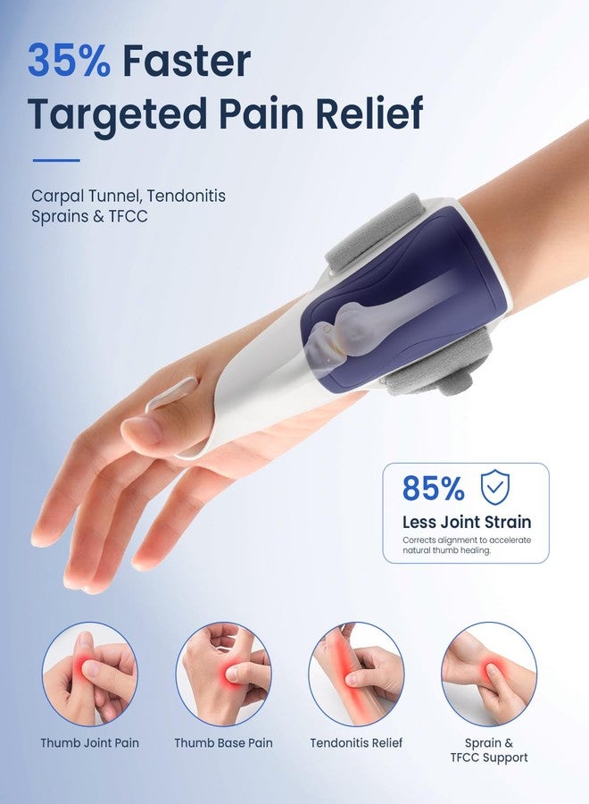 Ergonomic Thumb Brace & Wrist Support Splint for Carpal Tunnel, Tendonitis & Arthritis Pain Relief - Universal Left Right Fit, Comfortable Night Support for Sleeping, Typing & Daily Tasks - Image 2