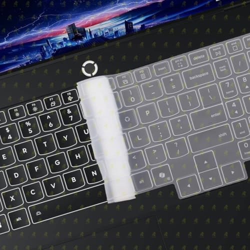 RAYA Silicone Keyboard Skin Cover for 2026 Lenovo Legion Pro 5 & Legion Pro 7 16inch Laptops (Transparent) - Image 5