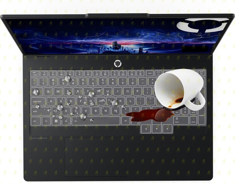 RAYA Silicone Keyboard Skin Cover for 2026 Lenovo Legion Pro 5 & Legion Pro 7 16inch Laptops (Transparent) - Image 4