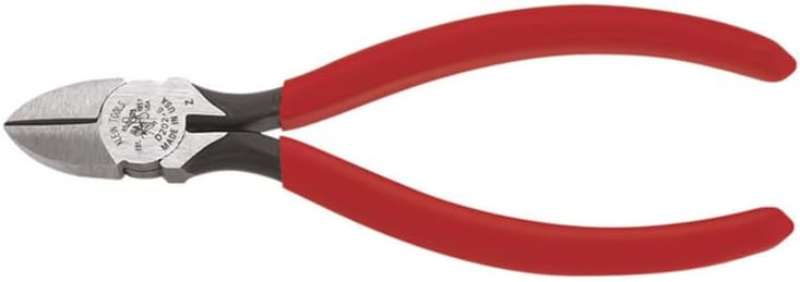 Klein Tools D202-6C 6-Inch Diagonal Cutting Pliers with Tapered Nose and Spring-Assist Action