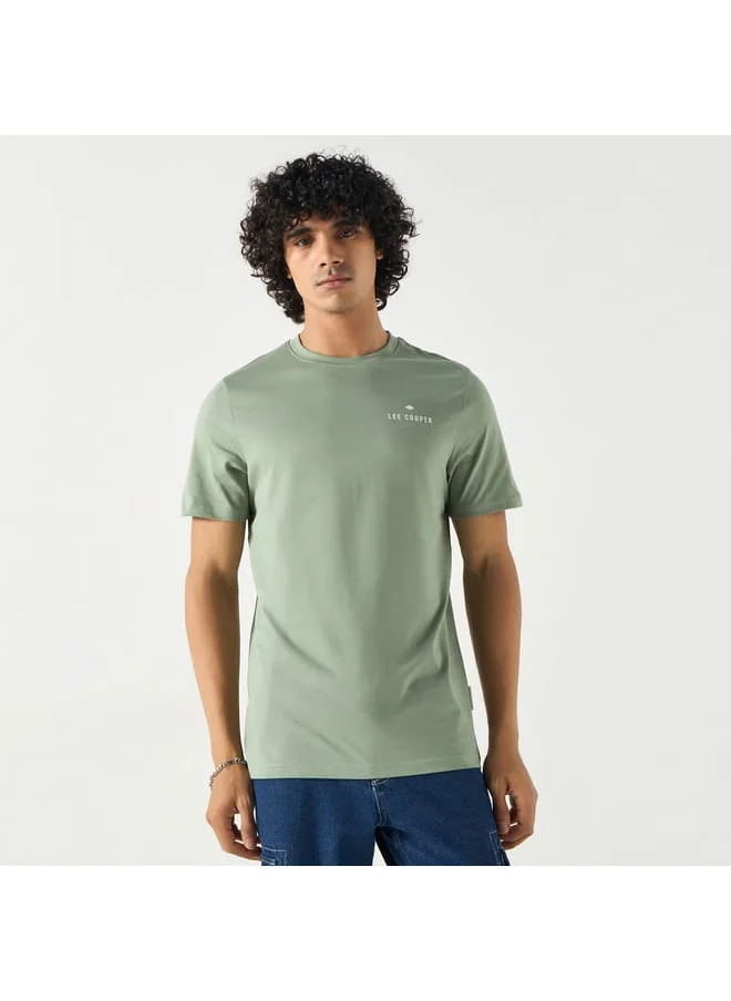 Lee Cooper Lee Cooper Applique Detail T-shirt with Crew Neck and Short Sleeves