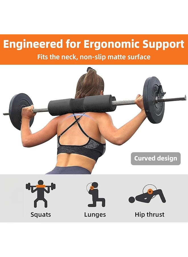 SMILEE 43cm Olympic Barbell Pad Waterproof Foam Shoulder Support Thickened NBR Material for Comfort and Impact Absorption - Image 2