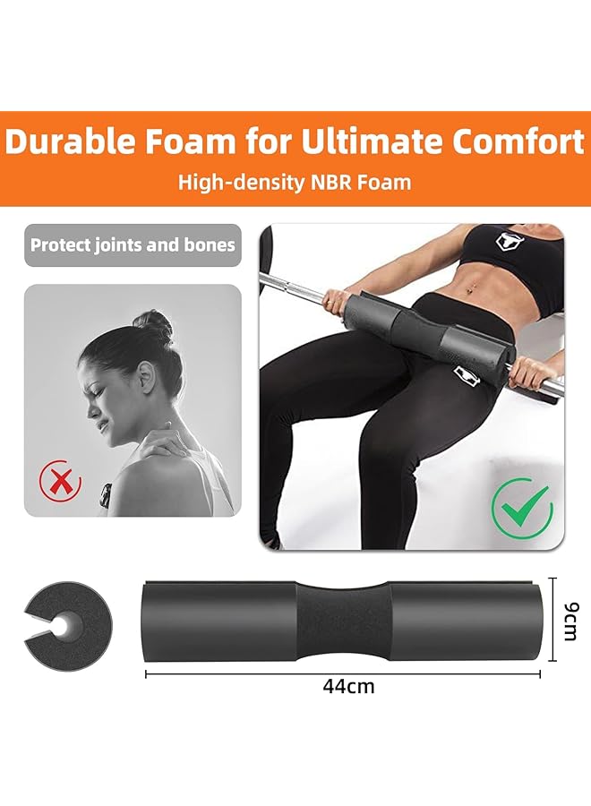 SMILEE 43cm Olympic Barbell Pad Waterproof Foam Shoulder Support Thickened NBR Material for Comfort and Impact Absorption - Image 4