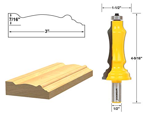 YONICO 16124 3-Inch Door & Window Casing Router Bit 1/2-Inch Shank - Image 2
