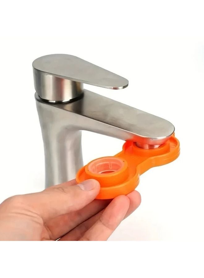 Orange Bubbler Wrench Quick Install Filter Cleaning Tool Ergonomic Grip Durable Plastic Faucet Maintenance Home Plumbing Utility - Image 5