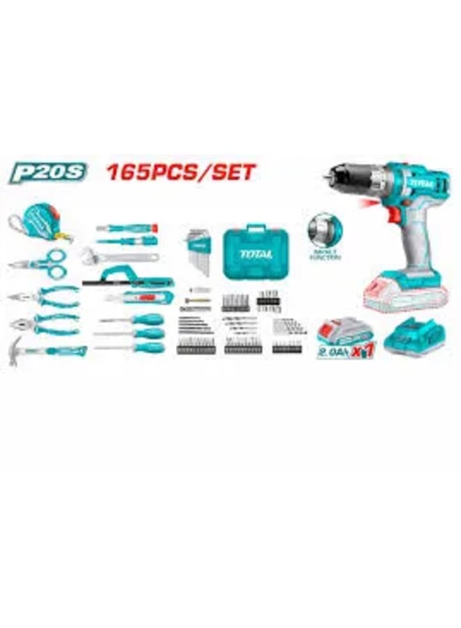 TOTAL Kit 165 Pieces 20 Volt - Image 1