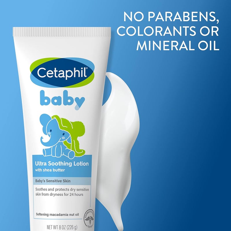 Cetaphil Baby Ultra Soothing Lotion with Shea Butter Moisturize and Soothe Dry Skin8 oz - Image 3