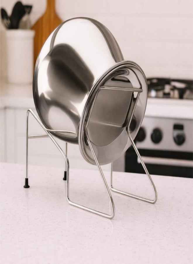 GLOCY Handsfree Rice Pot Drainer Stand, Stainless Steel, Multiple Grain Water Drainer For Rice,Fruits,Noodles,Pasta,Beans And Vegetables - Image 2