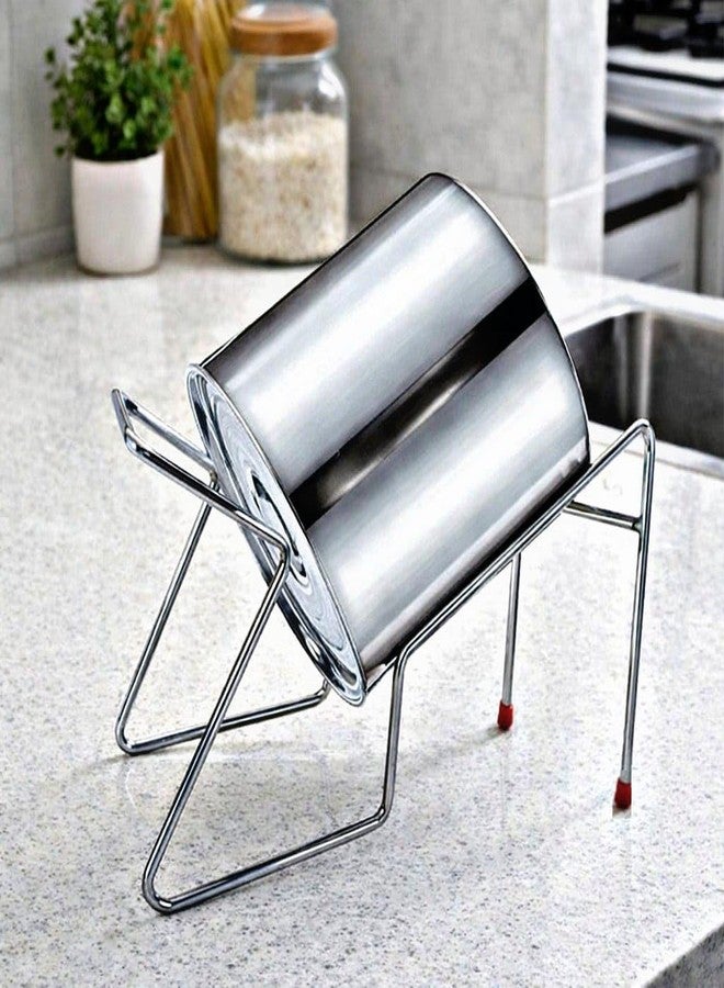 GLOCY Handsfree Rice Pot Drainer Stand, Stainless Steel, Multiple Grain Water Drainer For Rice,Fruits,Noodles,Pasta,Beans And Vegetables - Image 3