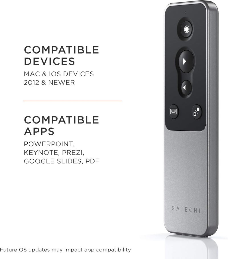 ساتي كاي جهاز التحكم عن بعد اللاسلكي R1 Bluetooth Presentation Remote لعروض PowerPoint وKeynote متوافق مع MacBook Pro 2020 وMacBook Air M1 2020 وiPad Air 2020 وiPad Pro 2020 - Image 3