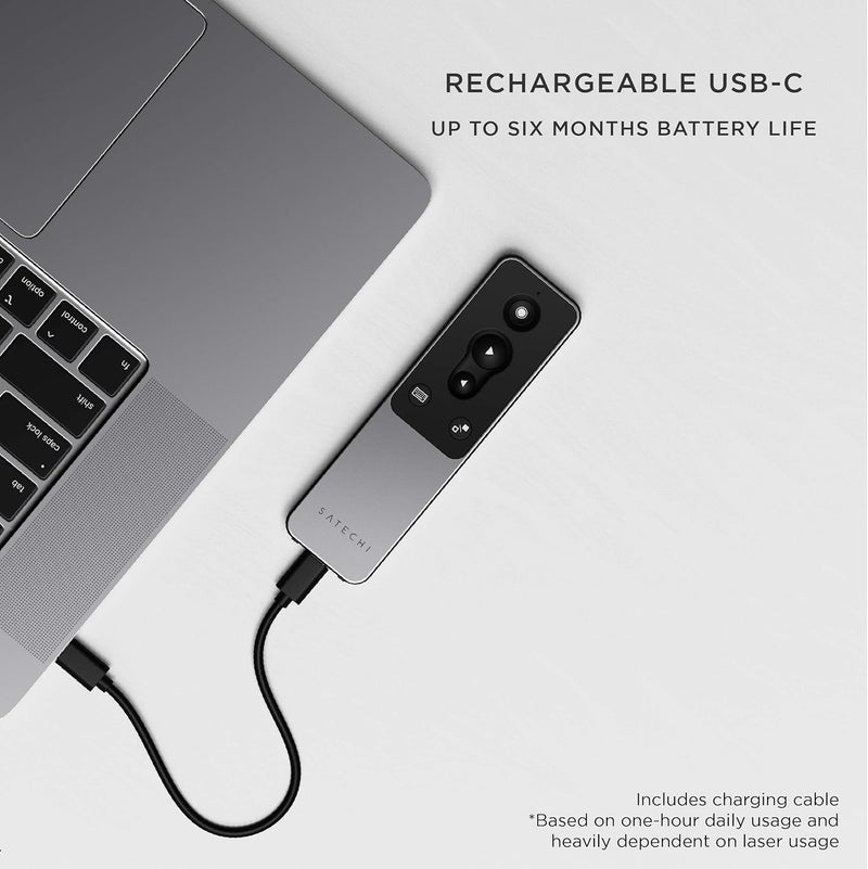 ساتي كاي جهاز التحكم عن بعد اللاسلكي R1 Bluetooth Presentation Remote لعروض PowerPoint وKeynote متوافق مع MacBook Pro 2020 وMacBook Air M1 2020 وiPad Air 2020 وiPad Pro 2020 - Image 2