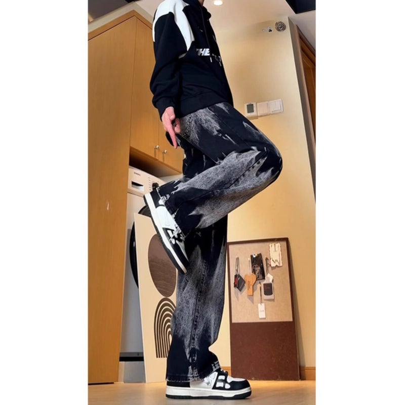 Unisex Classic Denim Jeans Loose Fit Daily Outdoor Wear - Image 3