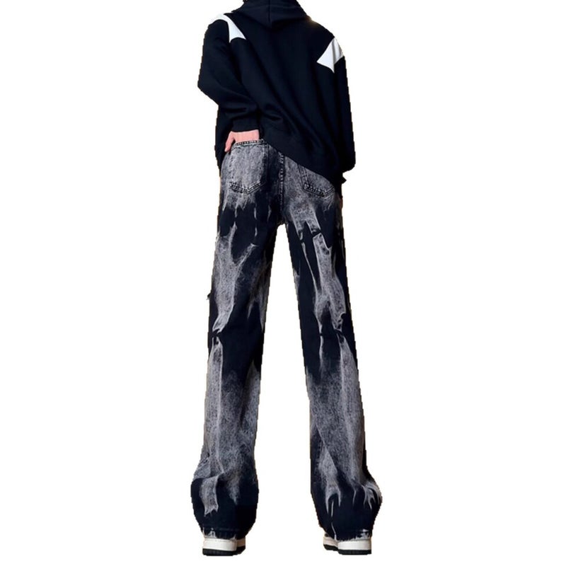 Unisex Classic Denim Jeans Loose Fit Daily Outdoor Wear - Image 5