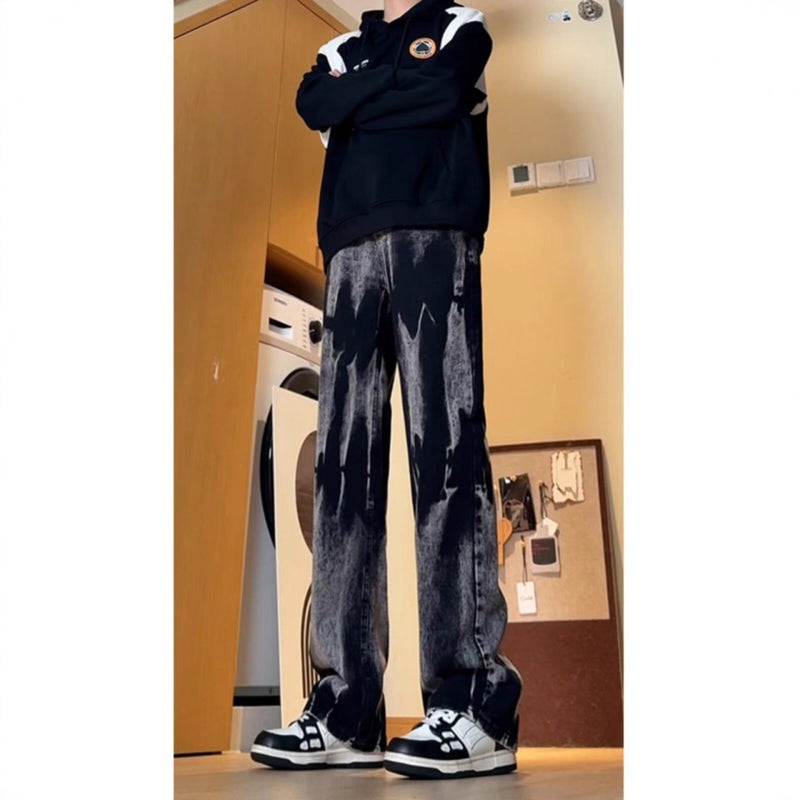 Unisex Classic Denim Jeans Loose Fit Daily Outdoor Wear - Image 2