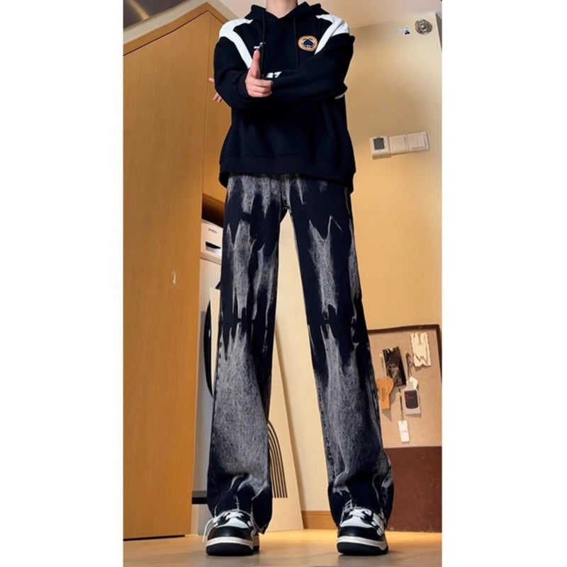 Unisex Classic Denim Jeans Loose Fit Daily Outdoor Wear - Image 4