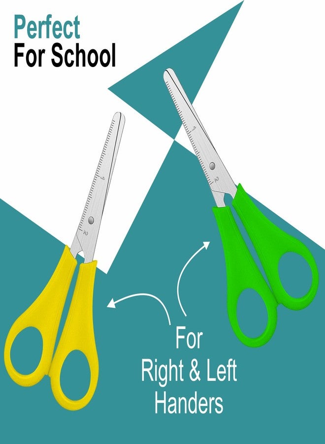 Ultimate Stationery Kids Scissors 5 Inch, 24 Pack Safety School Scissors for Kids, Blunt Tip, Assorted Colors, Left and Right Handed, Classroom Bulk Supplies - Image 5