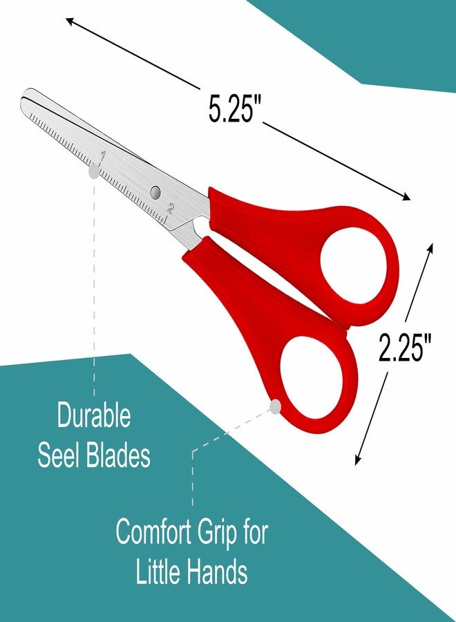 Ultimate Stationery Kids Scissors 5 Inch, 24 Pack Safety School Scissors for Kids, Blunt Tip, Assorted Colors, Left and Right Handed, Classroom Bulk Supplies - Image 4