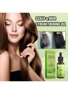 EELHOE Rosemary Mint Scalp And Hair Strengthening Oil, Organic Rosemary Essential Oil For Hair Growth Serum For Split End Care, Nourishes Scalp, Rid Of Itchy And Dry Scalp, Hair Loss  - Image 2