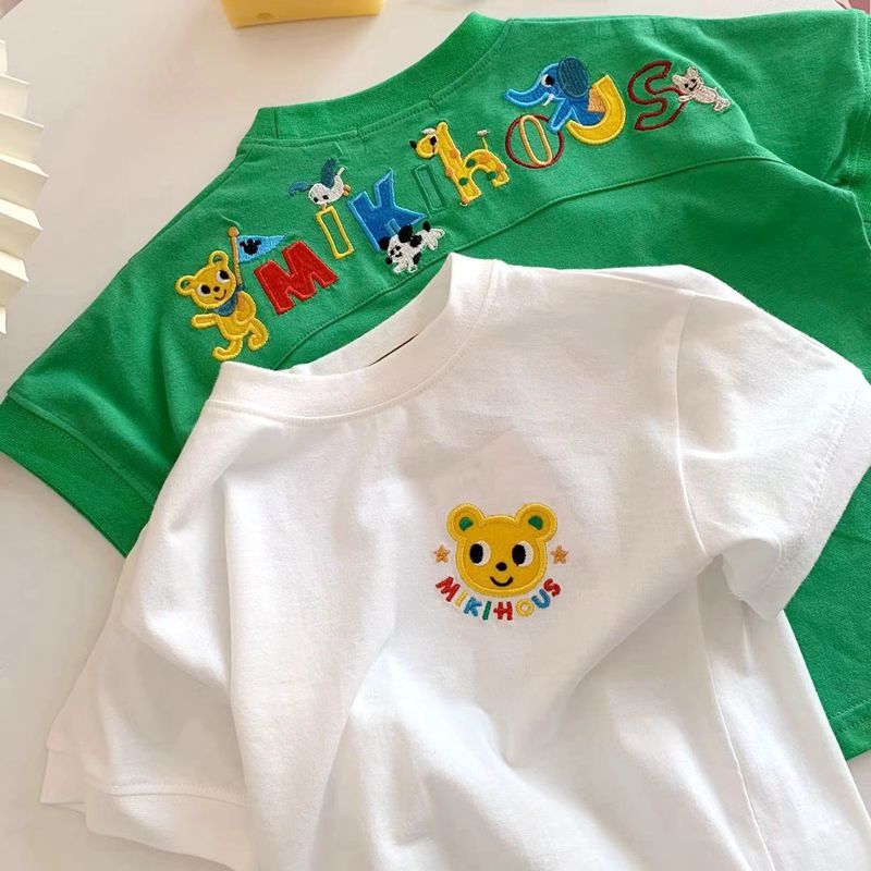 Boys And Girls Cotton New Summer Cartoon Embroidered Cute Baby Half-Sleeved Children'S T-Shirt Stylishness Trendy Short-Sleeved T-Shirt - Image 3