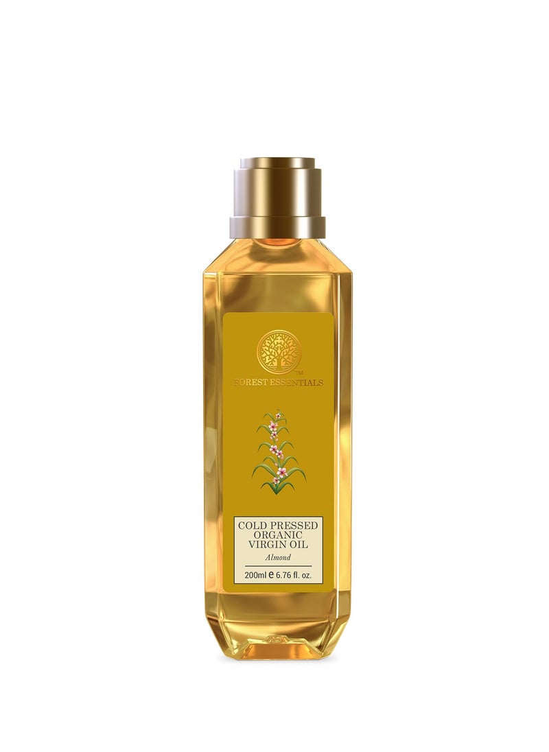 Forest Essentials - Forest Essentials Organic Cold Pressed Virgin Almond Oil - 200ml - Image 1