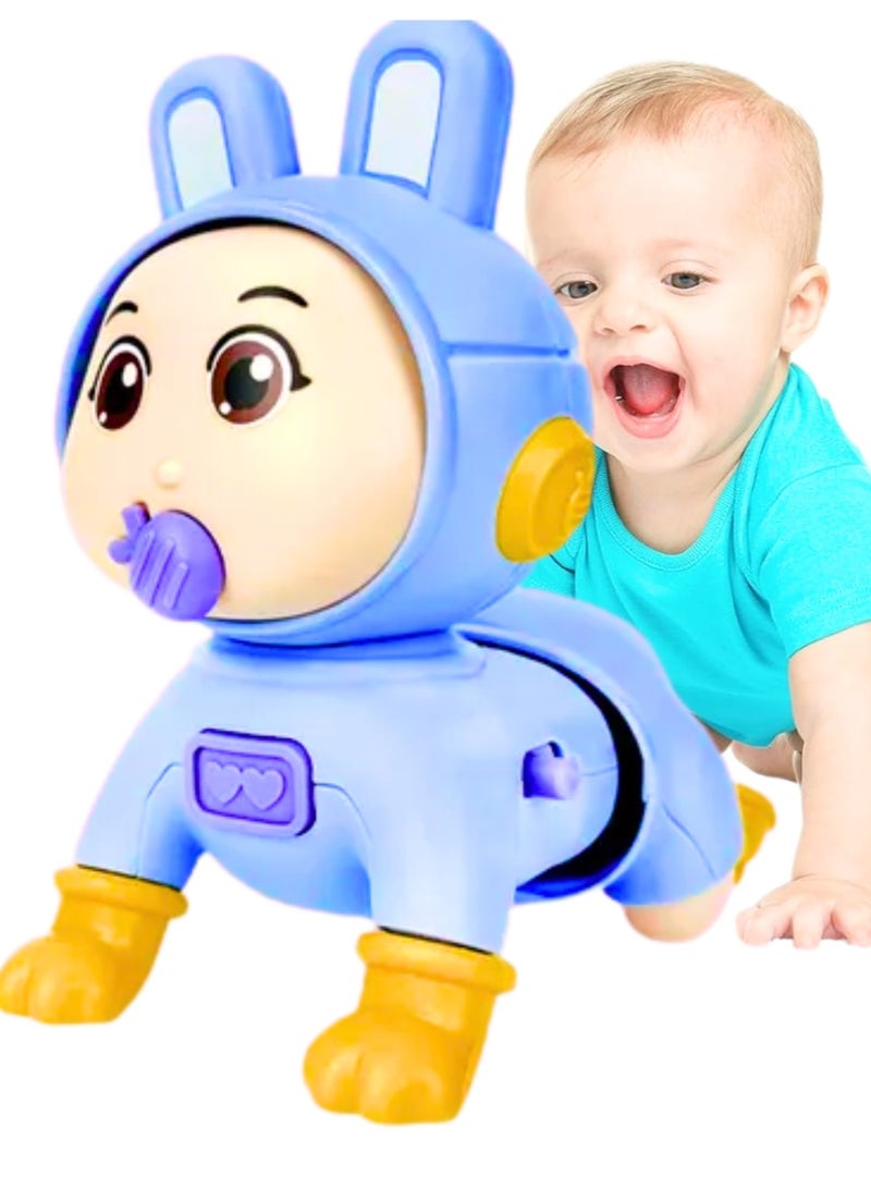 Musical Crawling Baby Toy with Lights & Sounds Automatic Moving Educational Toy for Tummy Time & Motor Skill Development Sensory Learning Activity for Toddlers 12-18 Months