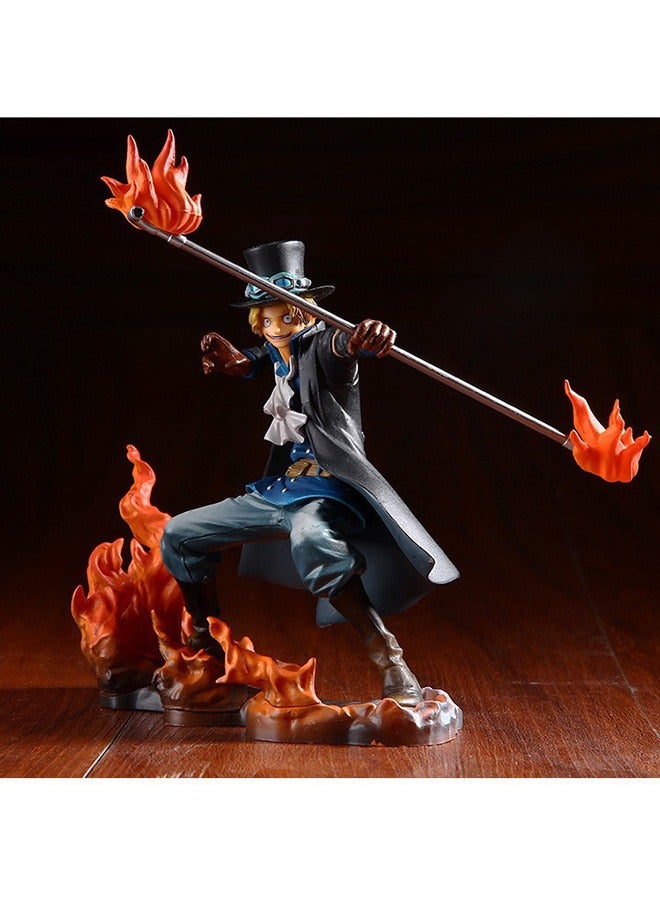 QiaoKai One Piece Brotherhood Luffy Ace Sabo 3 in 1 Action Figures Anime Figure Toy - Image 3