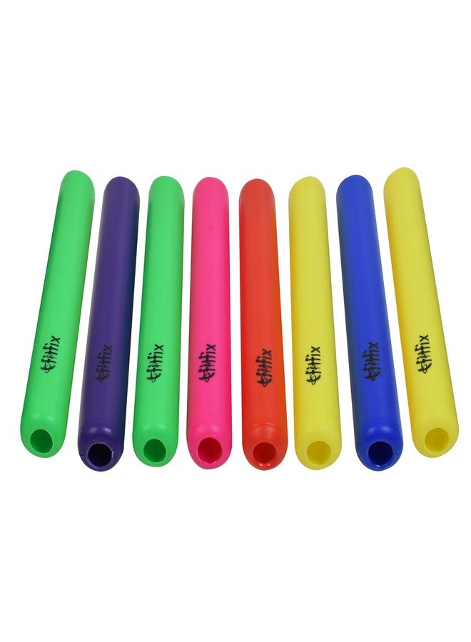 Fitfix® Track & Field Plastic Relay Race Batons for Athletics Practice, Track and Field Sports Race Equipments for Running Race Team- (Multicolour) (Set of 8) (Senior) 1.50 inch Dia Length 30 cm - Image 5