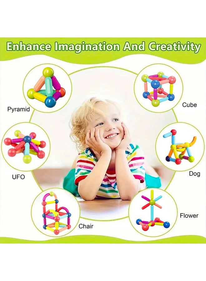 VGRASSP Magnetic Stick Building Blocks Set for Kids - Creative STEM Toy for Boys and Girls with Strong Magnets, Vibrant Colors, Safe & Durable Design, Ideal for Ages 3+ (36 Pcs Set) - Image 4