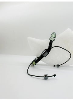 Kehribar Point Fluorite Macrame Bracelet  - Image 3